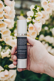 Wild Yam Cream for Menopause with benefits and ingredients listed on the back label sold by Barbara O’Neill