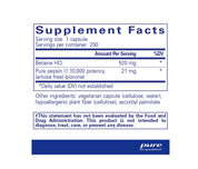 Betaine HCl Pepsin