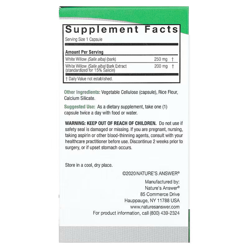 White Willow Capsules