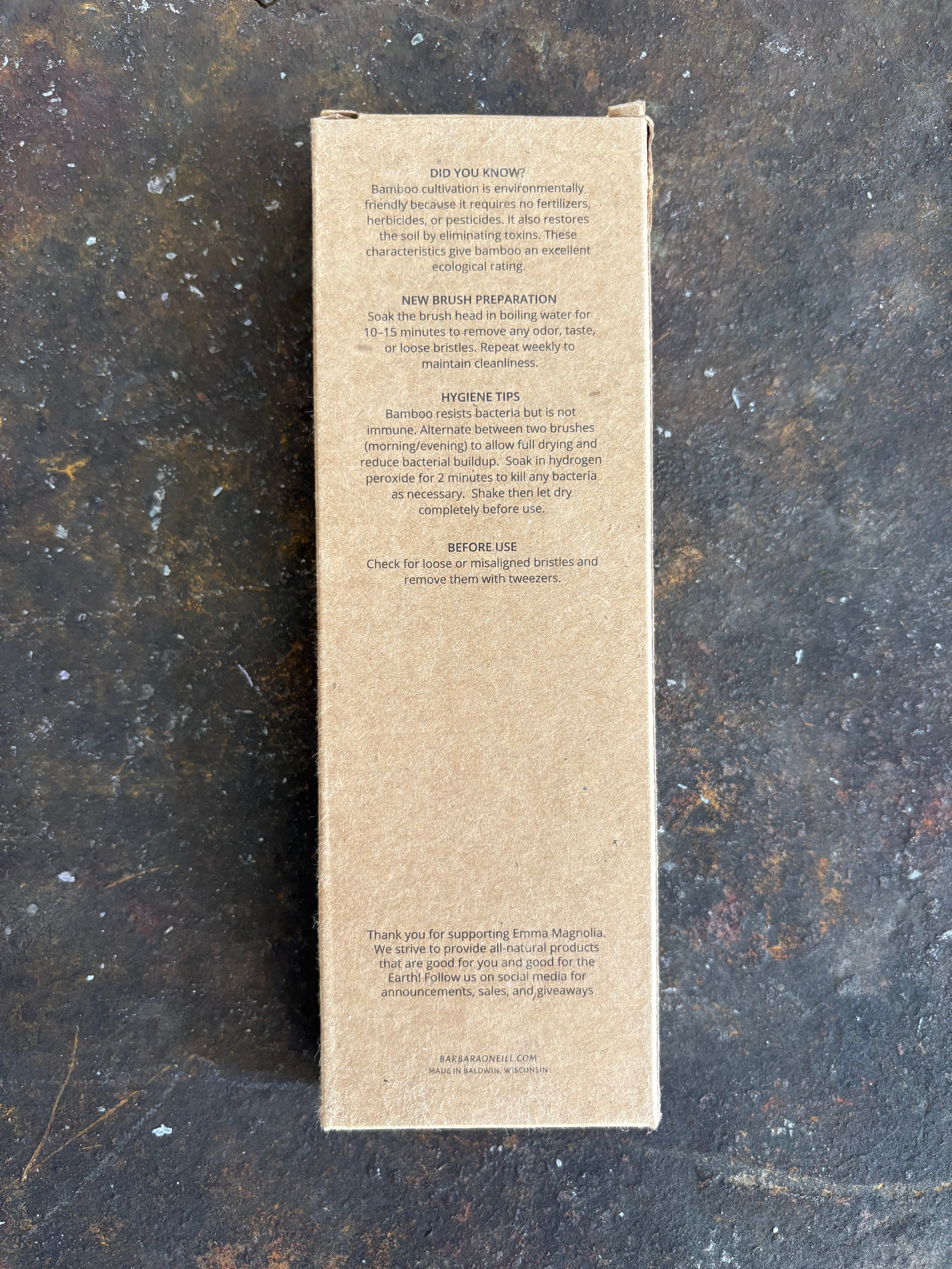 Bamboo & Boar Bristle Toothbrush