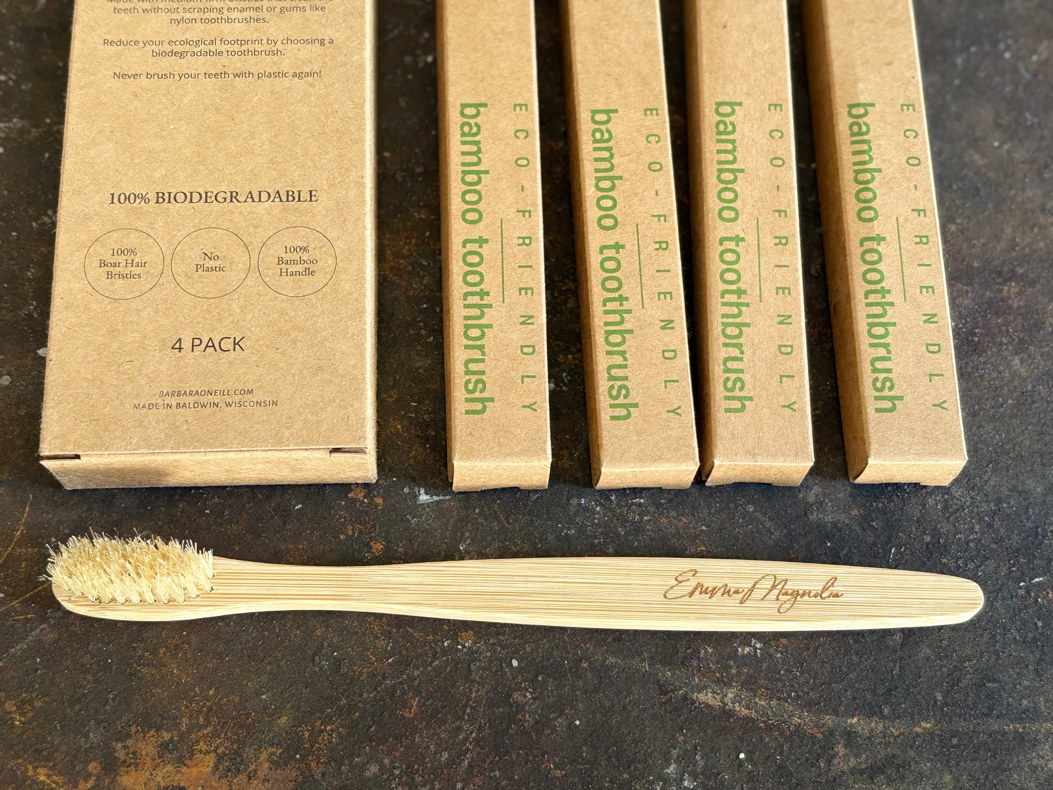 Bamboo & Boar Bristle Toothbrush