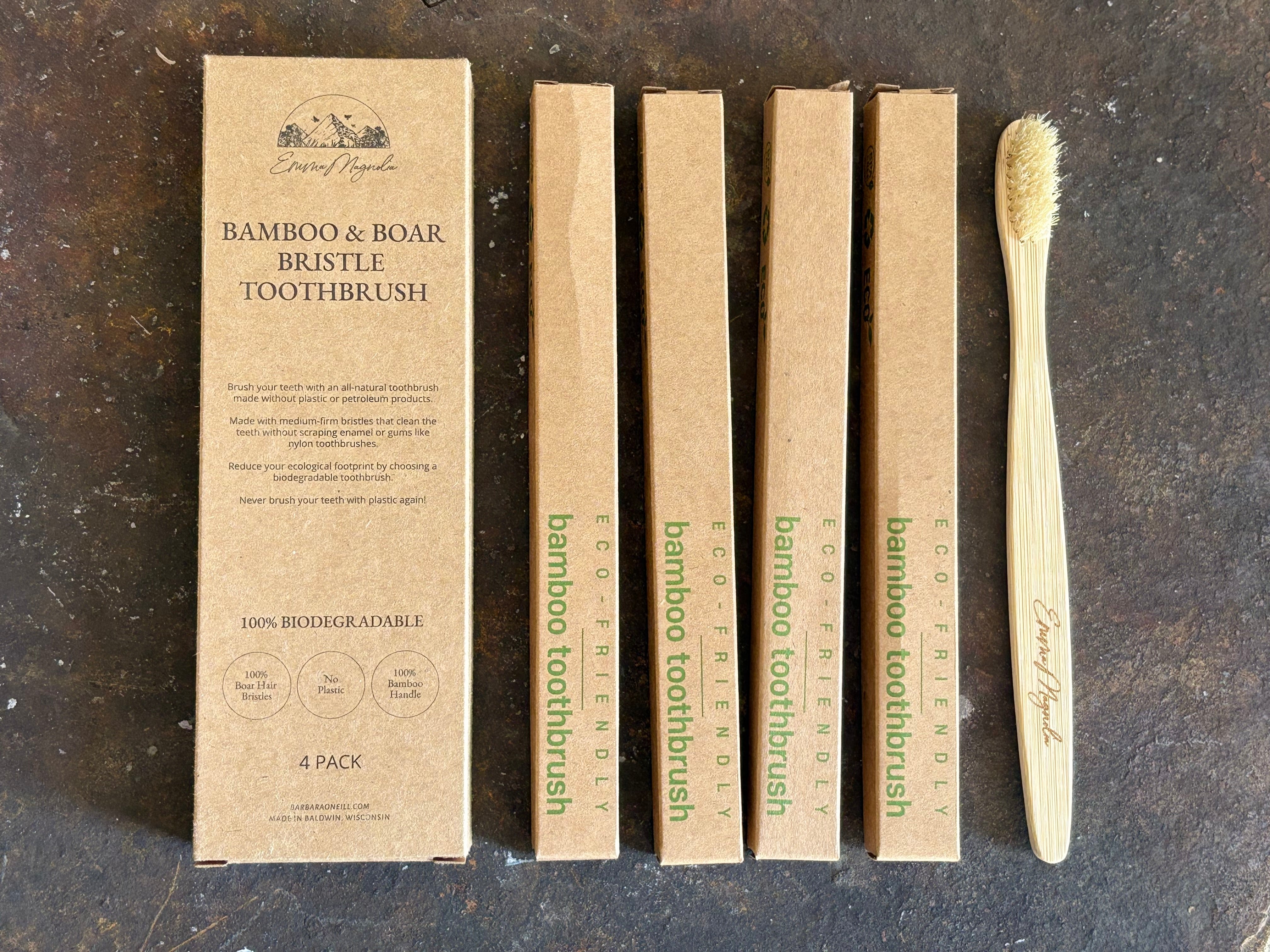 Bamboo & Boar Bristle Toothbrush