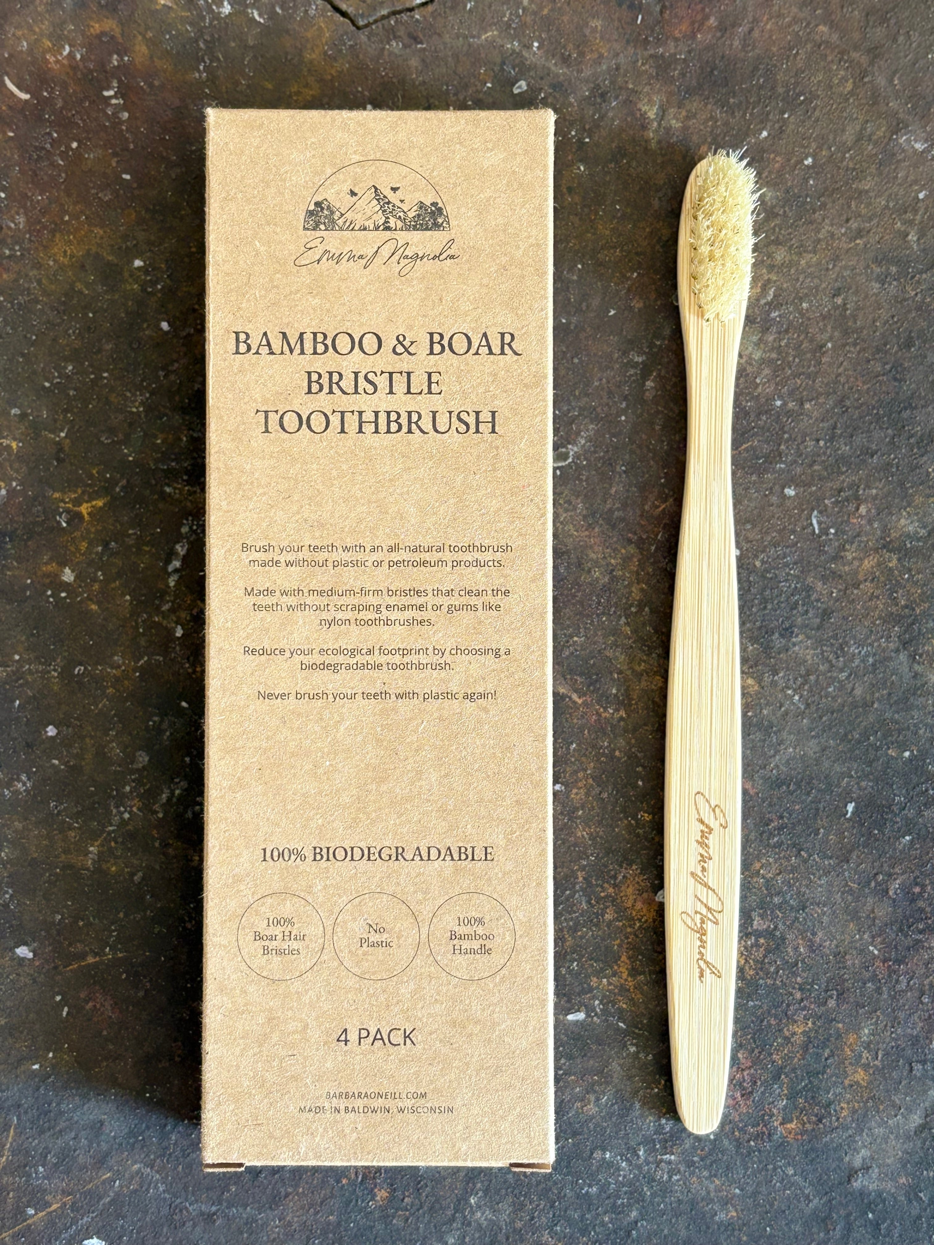 Bamboo & Boar Bristle Toothbrush