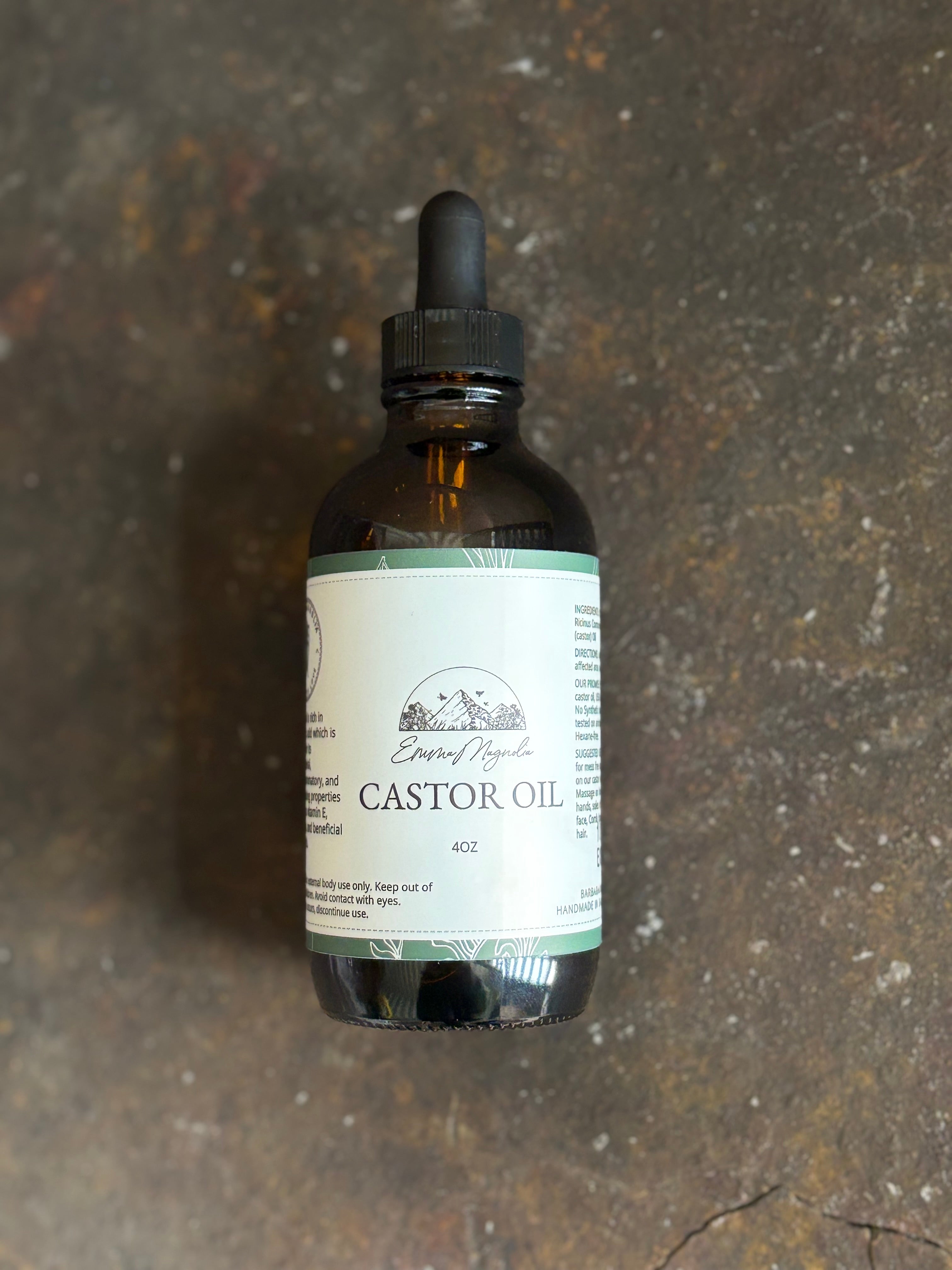 Organic Hexane Free Castor Oil GLASS 4oz