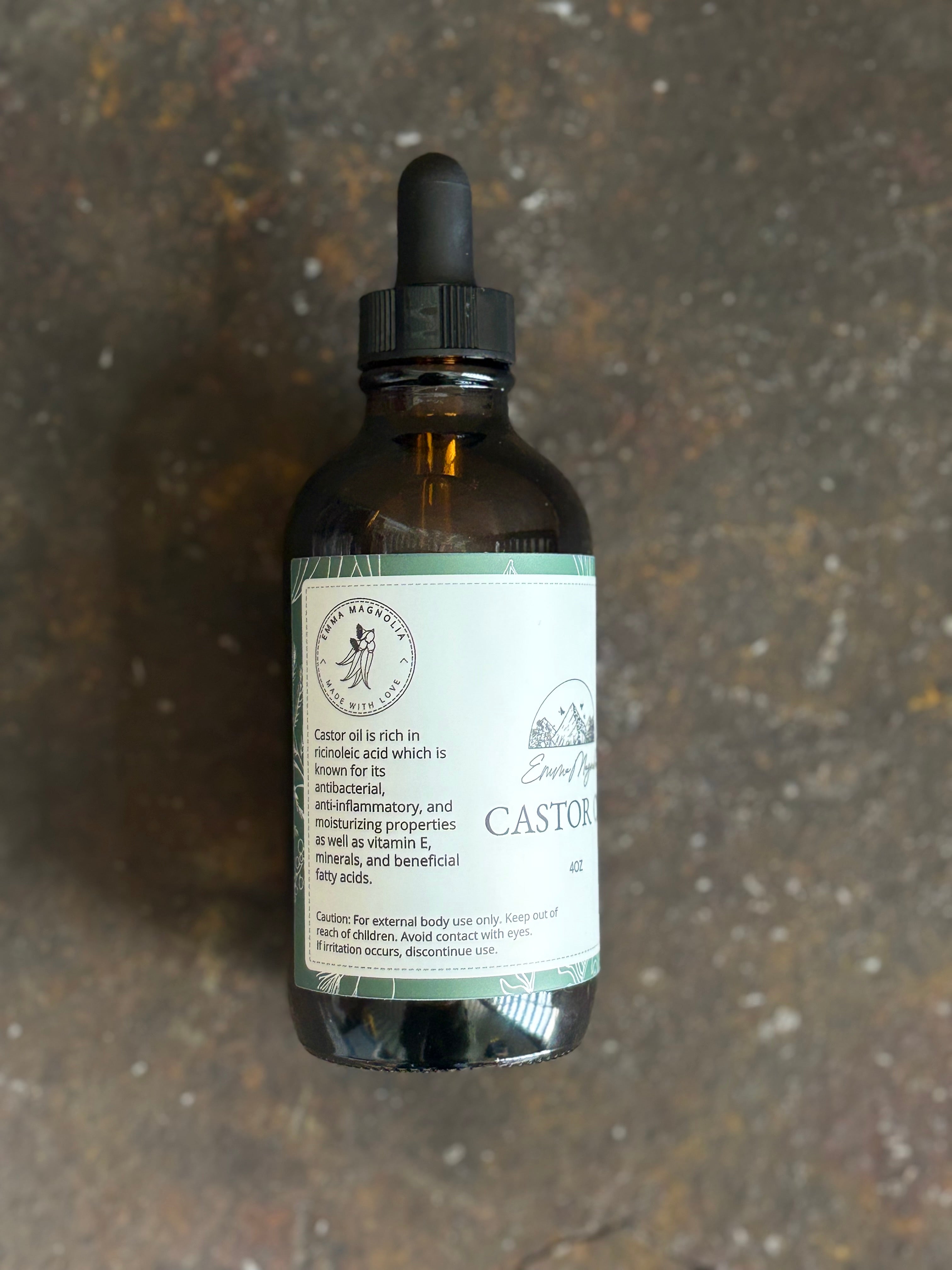 Organic Hexane Free Castor Oil GLASS 4oz