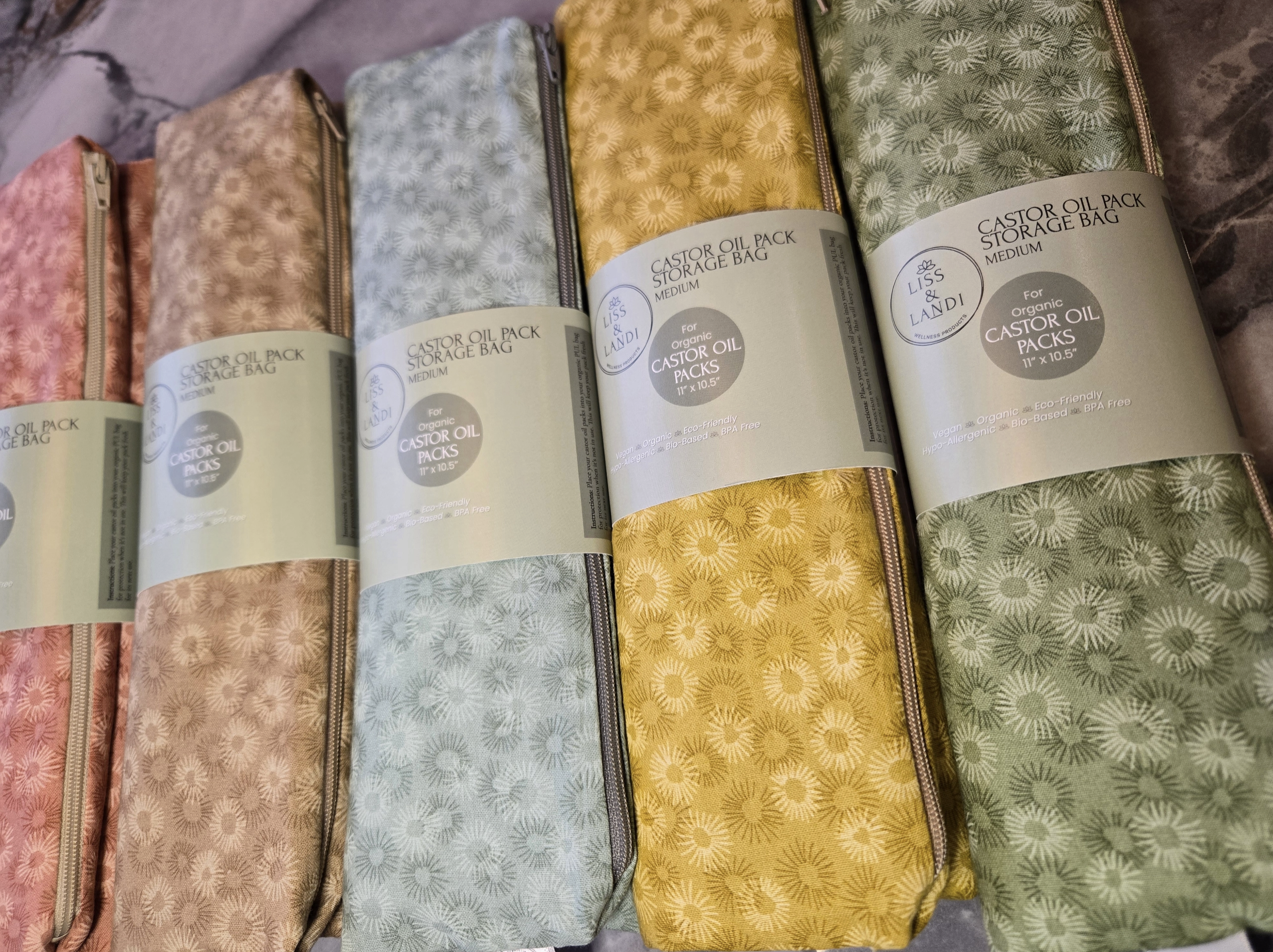 Storage Bag For Organic Castor Oil Packs